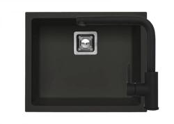 Alveus Set chiuveta granit Alveus Quadrix 50 G90 + baterie Zeos, 56 cm, 3010541, Negru mat (3010541)