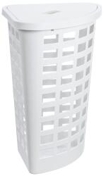 NHG IRIS Boston Corner sarok szennyeskosár tetővel 54 literes, fehér 60170808 (60170808) - bestbyte