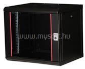 EQUIP Fali Rackszekrény - EPM-09-6045-B-CBAA (19", 9U, 600x450mm, előre szerelt, fekete) (EQUIP_EPM-09-6045-B-CBAA) (EQUIP_EPM-09-6045-B-CBAA)
