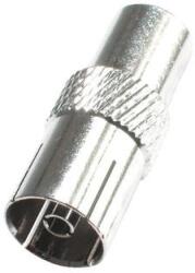 USE Home FST 2 koax aljzat, fém, RG 6 kábelre tekerhető, egyenes kivitel (FST 2)