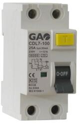 GAO Fi relé 2P 40A 30mA, 230V~ , fehér (GAO 5932H)
