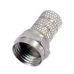 USE Home FF 21 F csatlakozódugó, fém, KH 3 kábelre tekerhető, egyenes kivitel (FF 21)