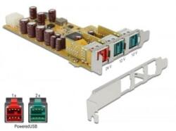 Delock PoweredUSB PCI Express kártya > 1 x 24 V + 2 x 12 V (89655)