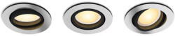 Philips Hue süllyesztett spot lámpa, kerek, ezüst 3db/csomag (Milliskin White Ambiance) (929003810901)