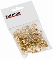 Kreator KRT616105 Sárgaréz ponyvakarika, 7 mm, 100 db (KRT616105)