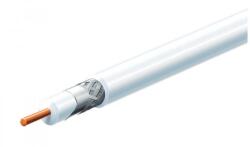 USE Home RG 6U/WH koax kábel, 75 Ohm, PVC és PE szigetelés, réz bevonatú acél ér, 48 szál rézharisnya, alumínium + PET fólia, 100m, fehér (RG 6U/WH)