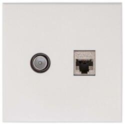 Hirschmann EDC2000 CD Modulaire coax and data wall box incl. white cover plate (695020784)