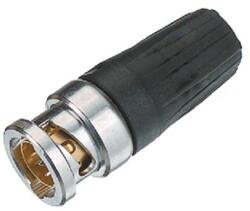 Neutrik BNC Rear Twist kábeldugasz 75 Ohm (NTR-NBNC75BLP7)