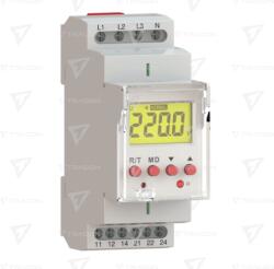 TRACON Feszültségfigyelő relé 3 fázisra kijelzővel AC 230V L-N, U>, < 70-400V, 2CO 8AVAC (AC1) (NARVSN)