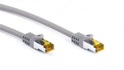 Goobay RJ45 patch kábel CAT 6A S/FTP (PiMF), 500 MHz, CAT 7 nyers kábellel, szür (91612)