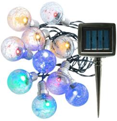 Garthen Lanț de lumini solare 10 LED-uri, 345 cm, alb cald/culoare (GB34045)