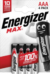 Energizer Max Alkáli Mikro Elem AAA B4 (EMAAA) - alphadenthigienia