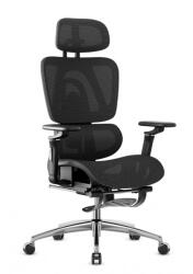 Mark Adler Premium Ergonomikus irodai szék kényelmes irodai szék, állítható magasság, lábtámasz, fekete (MA-EXPERT-79-BLACK)