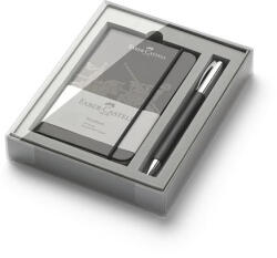 Faber-Castell Golyóstoll és jegyzettömb szett, díszdoboz, FABER-CASTELL Ambition, fekete (TFC149623) - officemarket
