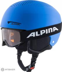 Alpina ZUPO SET & PINEY gyereksisak + szemüveg, kék matt (S (48-52 cm))