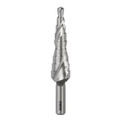 RUKO lépcsős csavart hornyú lemezfúró HSSE Co5 4-12mm (101050-9E)