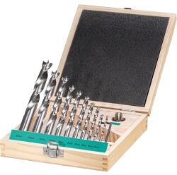 Fortis Fa csigafúró készlet HSS 11 részes 4.5. 6.7. 8.9. 10.12. 14.16mm és 1 volfrám-karbid süllyesztő (8504821355)