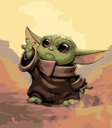Zuty Picturi pe numere Baby Yoda (<![CDATA[M10-040-050-37719]]>) Carte de colorat
