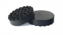 PTC Gumipogácsa krokodil emelőhöz 107 mm x 27 mm tömör pöttyös - Fekete (GP107-TP)