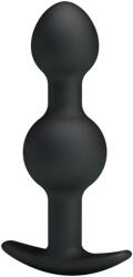 Pretty Love - dildo anal cu bilă internă - silicon negru (6959532317640) Dildo