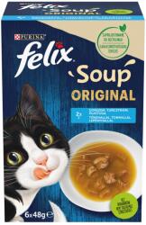FELIX Soup alutasak macskáknak, halas válogatás 6x48g - 288 g