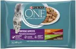 Purina One Difficult Appetite alutasak macskáknak csirkével és pulykával 4 x 85 g - 340 g