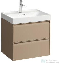 Laufen Meda 58, 4x44, 8 cm-es 2 fiókos fali szekrény H810113 mosdóhoz, cappuccino H4215720114651 (H4215720114651)