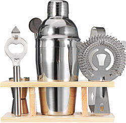 Malatec Bartender mixer készlet 7in1, 550 ml-es , bambusz tartóval