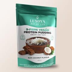  Luxoya 9-Fibre Vegan Protein Pudding 450g- Rumos-kókuszos csokoládé ízű