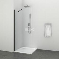 Sanotechnik ELITE BLACK zuhanyfal (6 mm) - 80 x 195 cm (EN1006B)