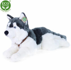 Rappa Câine husky de pluș cu zgardă mincinoasă 60 cm ECO-FRIENDLY