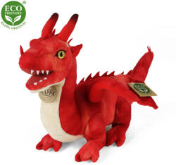 Rappa Dragon de pluș 40 cm roșu ECO-FRIENDLY