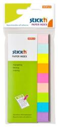 STICK N Jelölőcímke, papír, 9x50 lap, 50x12 mm, STICK N, neon és pasztell mix (21689) - fodicoaruhaz