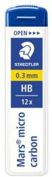 STAEDTLER Grafitbél, HB, 0, 3mm, STAEDTLER "Mars Micro Carbon 250", 12szál/tubus (250 03-HB) - mystock