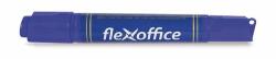 FlexOffice Alkoholos marker, 0, 8/6, 0 mm, kúpos/vágott, kétvégű, FLEXOFFICE "PM04", kék (FO-PM04BLUE)