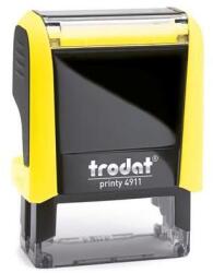 Trodat Bélyegző, TRODAT "Printy 4911", neon citromsárga ház, fekete párnával (4911) - mystock
