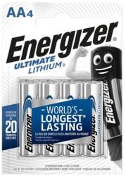 Energizer Elem, AA ceruza, 4 db, Lítium, ENERGIZER "Ultimate Lithium (639155) - mystock