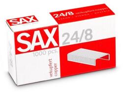 Sax Tűzőkapocs, 24/8, réz, SAX, 1000db/doboz (7330002000) - mystock