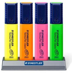 STAEDTLER Szövegkiemelő készlet, 1-5 mm, asztali, STAEDTLER "Classic 364", 4 különböző szín (364 SC4) - mystock