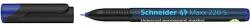 Schneider Alkoholos marker, OHP, 0, 4 mm, SCHNEIDER "Maxx 220 S", kék (112403)