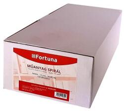 Fortuna Iratspirál műanyag FORTUNA 12mm 56-80 lap fekete 100/dob - mystock