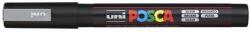 uni Dekormarker, 0, 9-1, 3 mm, UNI "Posca PC-3M", ezüst (PC-3M SILVER)