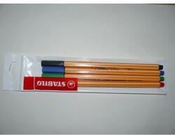STABILO Tűfilc készlet, 0, 4 mm, STABILO "Point 88", 4 különböző szín (HU88/4EP) - mystock