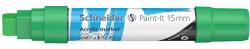 Schneider Dekormarker, akril, 15 mm, SCHNEIDER "Paint-It 330", zöld (120304)