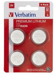 Verbatim Gombelem, CR2430, 4 db, VERBATIM "Premium (49534) - mystock