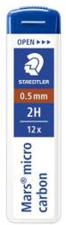 STAEDTLER Grafitbél, 2H, 0, 5mm, STAEDTLER "Mars Micro Carbon 250", 12szál/tubus (250 05-2H) - mystock