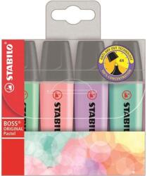 STABILO Szövegkiemelő készlet, 2-5 mm, STABILO "BOSS original Pastel2", 4 különböző szín (70/4-2) - mystock