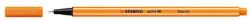 STABILO Tűfilc, 0, 4 mm, STABILO "Point 88", narancssárga (88/54) - mystock
