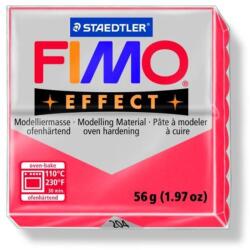 FIMO Gyurma, 57 g, égethető, FIMO "Effect", áttetsző piros - mystock