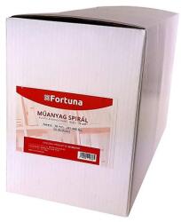 Fortuna Iratspirál műanyag FORTUNA 38mm 281-340 lap fekete 50/dob - mystock